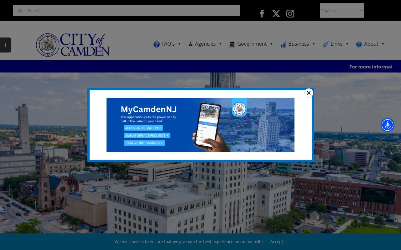 Camden unclaimed money city government website