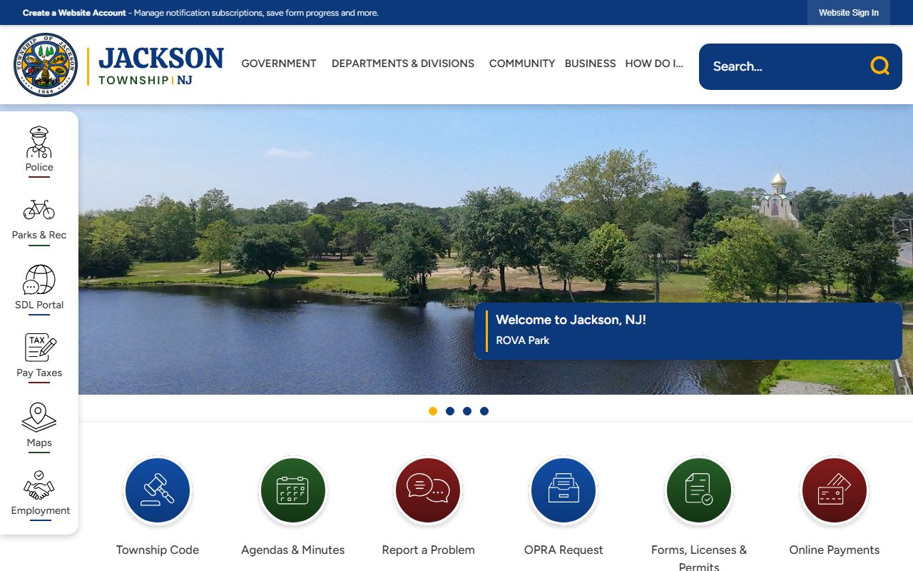 Jackson Township unclaimed money city website
