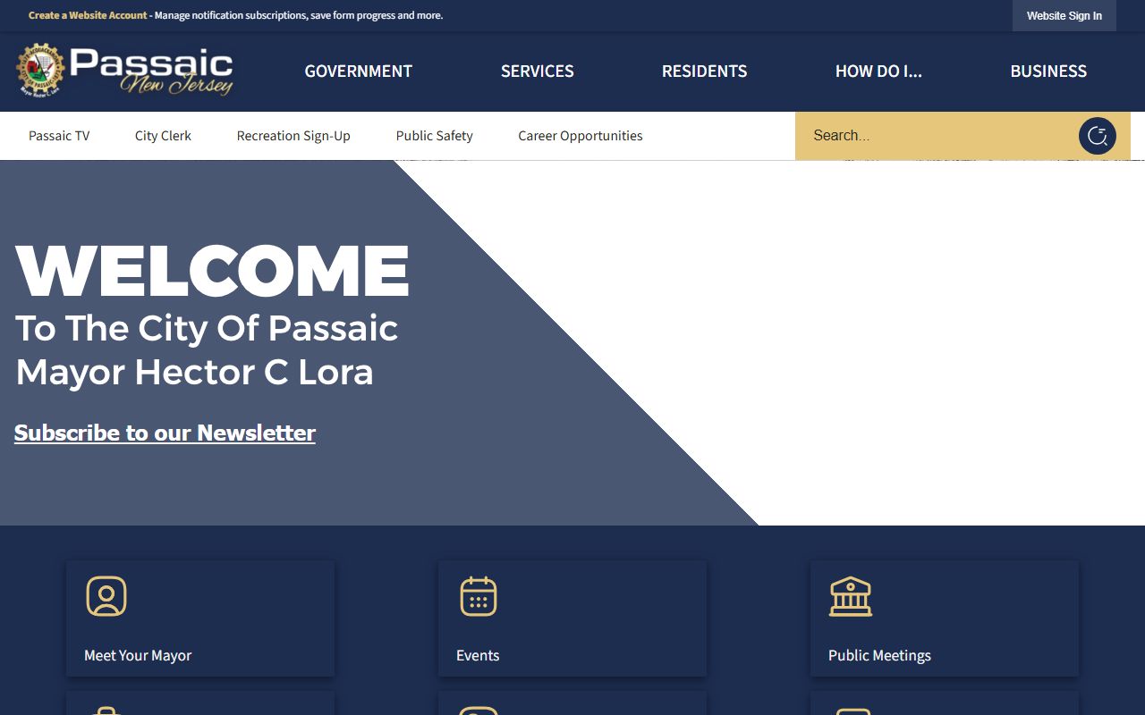 Passaic unclaimed money city website