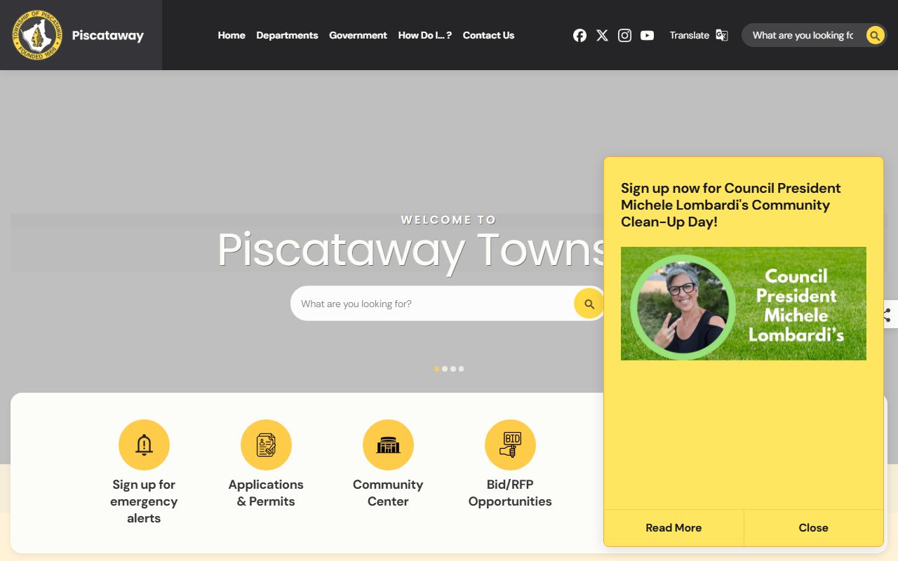Piscataway Township unclaimed money resources