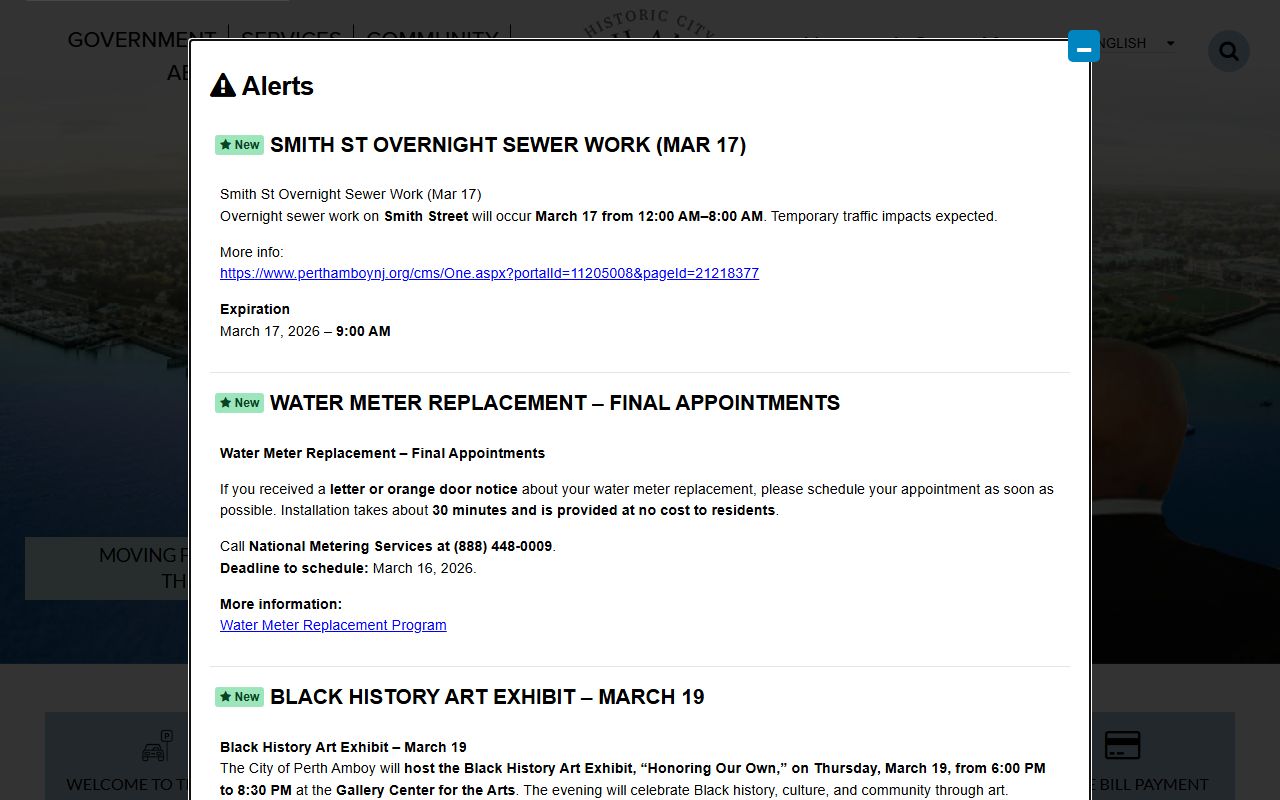 Perth Amboy unclaimed money city website