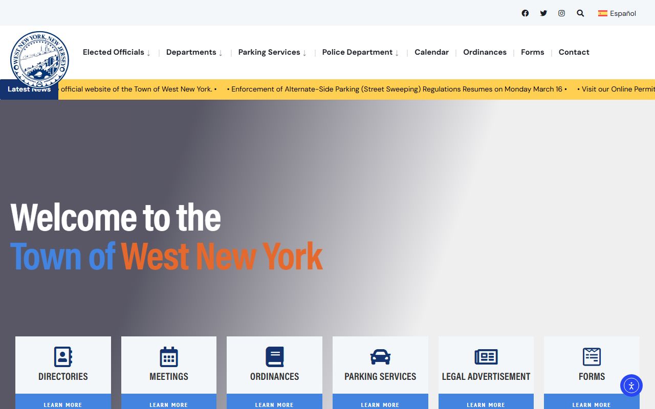 West New York unclaimed money town website